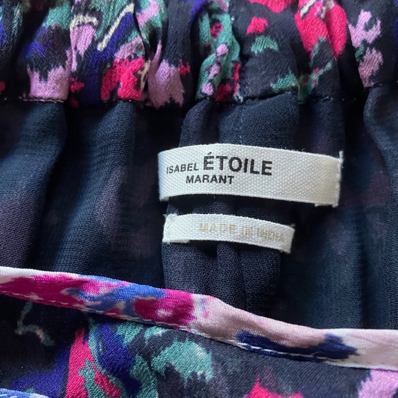 NWT Isabel Marant Lightweight Lined Floral Ryama Trousers 44 L XL 12 - Picture 5 of 6